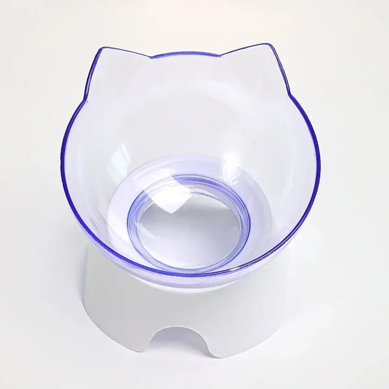Yükseltilmiş Kedi Mama ve Su Kabı Kedi Figürlü 3