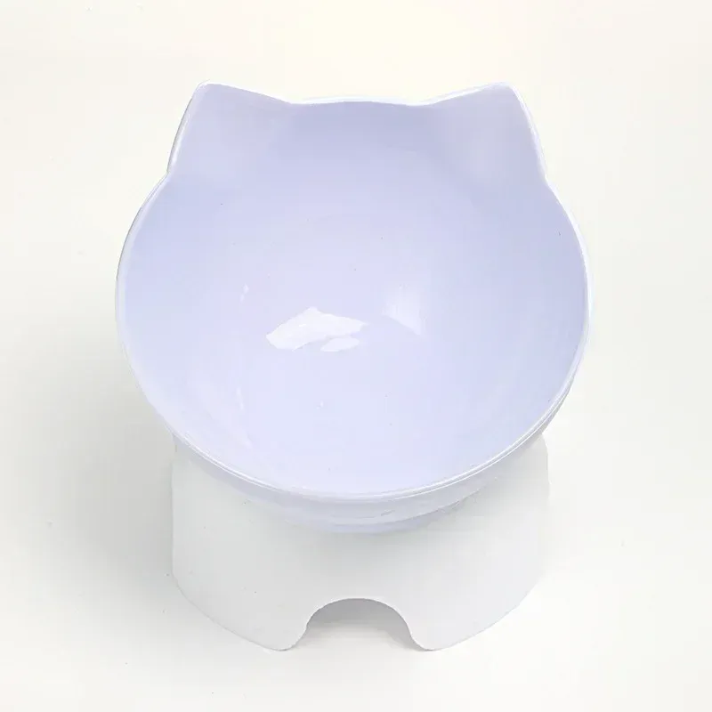 Yükseltilmiş Kedi Mama ve Su Kabı Kedi Figürlü 4