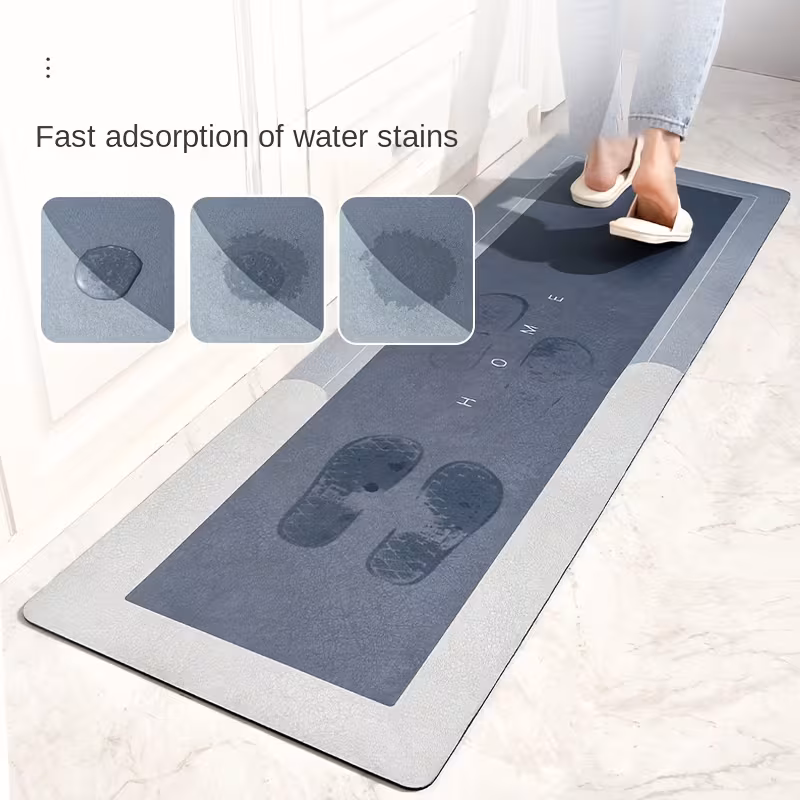 Su Emici Banyo Paspası – Büyük Boy Uzun Banyo Halısı-50x120 cm 3