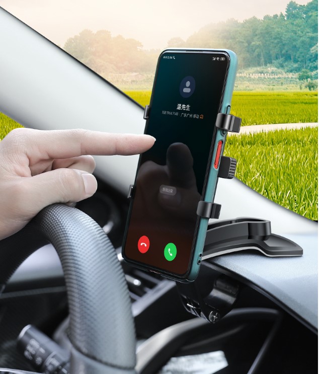 Araç Torpido Üstü Telefon Tutucu – Ayarlanabilir Mandallı Telefon Standı