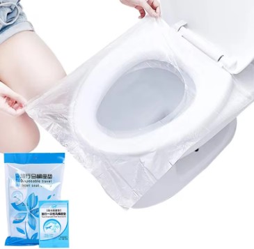 Tek Kullanımlık Klozet Örtüsü – Hijyenik Tuvalet Kaplama Örtüsü – 50 Paket