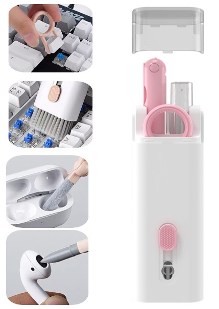 ÇOK FONKSIYONLU 7 IN 1 AIRPODS KLAVYE EKRAN KULAKLIK TEMIZLEME KITI