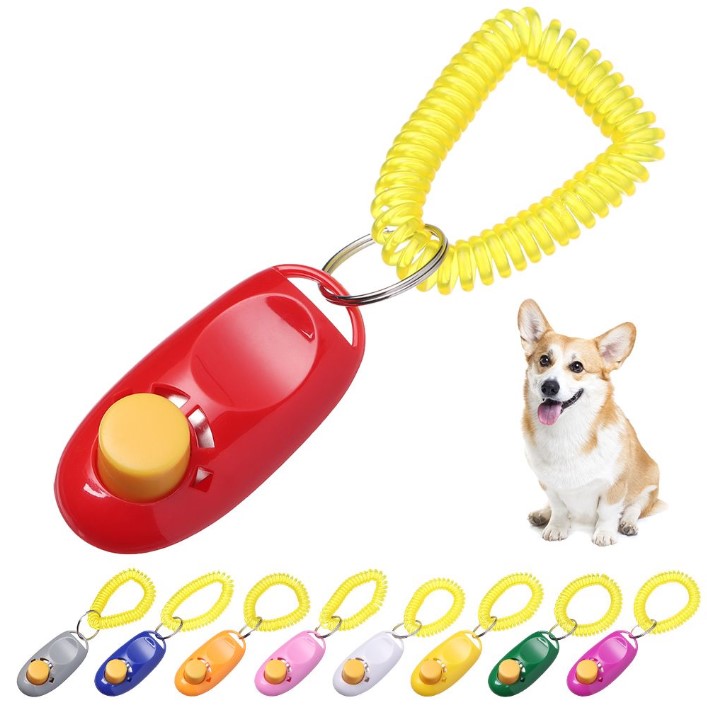 Köpek Eğitim Klikeri Clicker – Bileklikli Evcil Hayvan Eğitim Aparatı