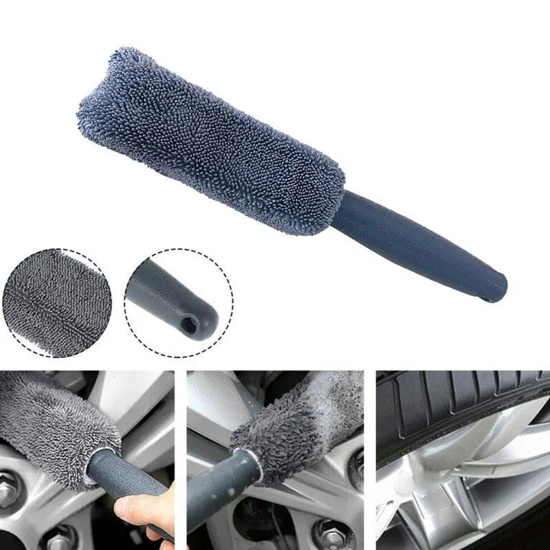 Mikrofiber Jant Temizleme Fırçası – Çizmeden Detaylı Oto Jant Yıkama Fırçası