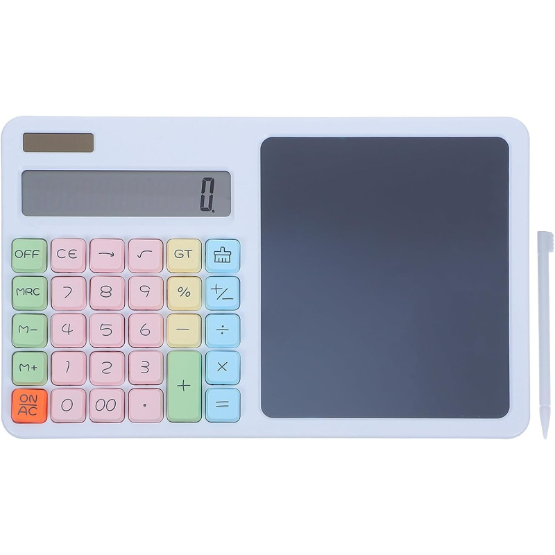 LCD Yazı Tabletli Hesap Makinesi – Not Alma Alanlı Çok Fonksiyonlu Masaüstü Hesap Makinesi 4