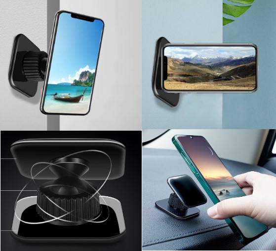 Manyetik Torpido Üstü Araç Telefon Tutucu – Ayarlanabilir Mıknatıslı Telefon Standı 4