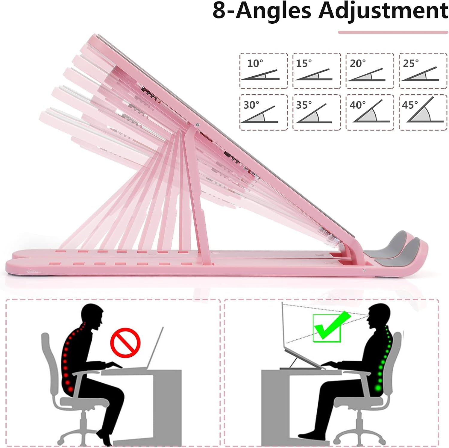 Katlanabilir Ayarlanabilir Laptop Standı - 7 Kademe Notebook Yükseltici 3