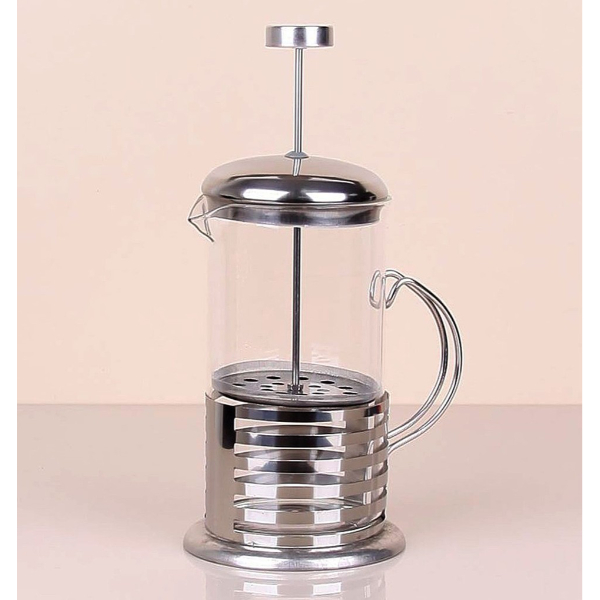 Çelik Kulplu Cam French Press - 350 ml 2