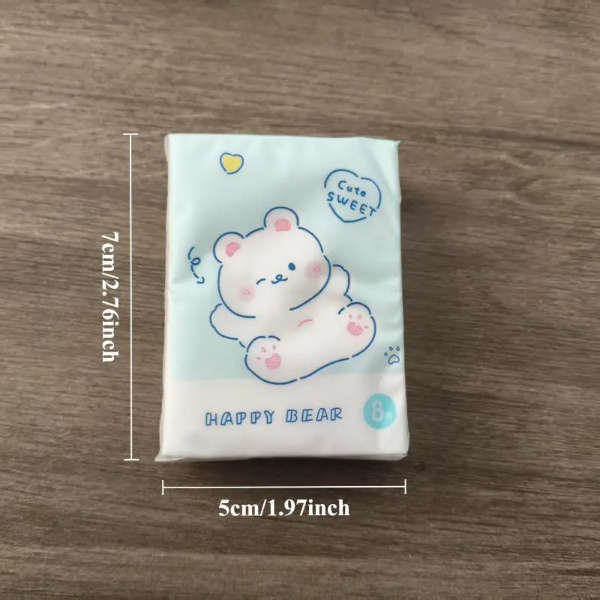 Sevimli Figürlü Çocuk Mendili 9'lu Paket 5