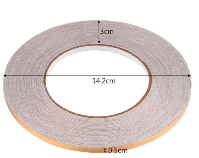 0.5 cm 50 Metre Gold Fayans Arası Şerit Bant 3