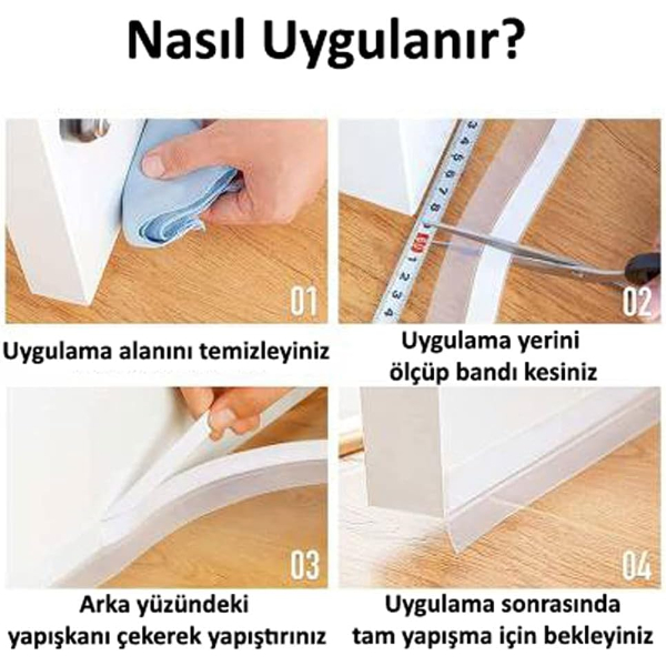 3 Metre Kapı Pencere Rüzgar İzolasyon Bandı 4