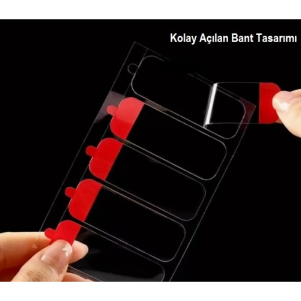 60 Parça Kolay Açılır Güçlü Çift Taraflı Bant 18mmx50mm 4