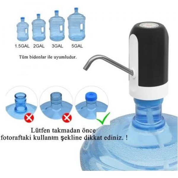Şarjlı Damacana Su Pompası 4