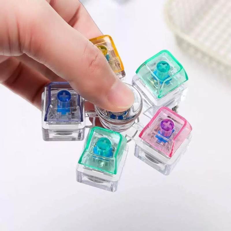 Mekanik Switch Klavye Stres Çarkı - Renkli Tuşlu Fidget Oyuncak 5