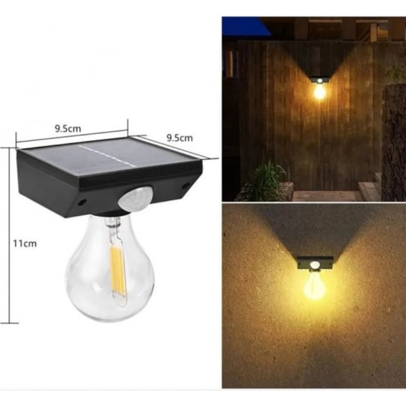 Solar Sensörlü LED Ampul Lamba - Güneş Enerjili - Dış Mekan Aydınlatma 5