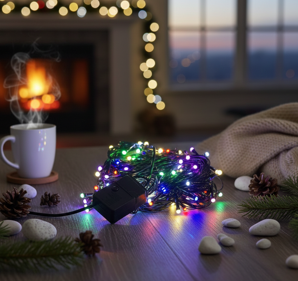 LED Damla Uçlu RGB Dekoratif Işık 10 Metre 100 2
