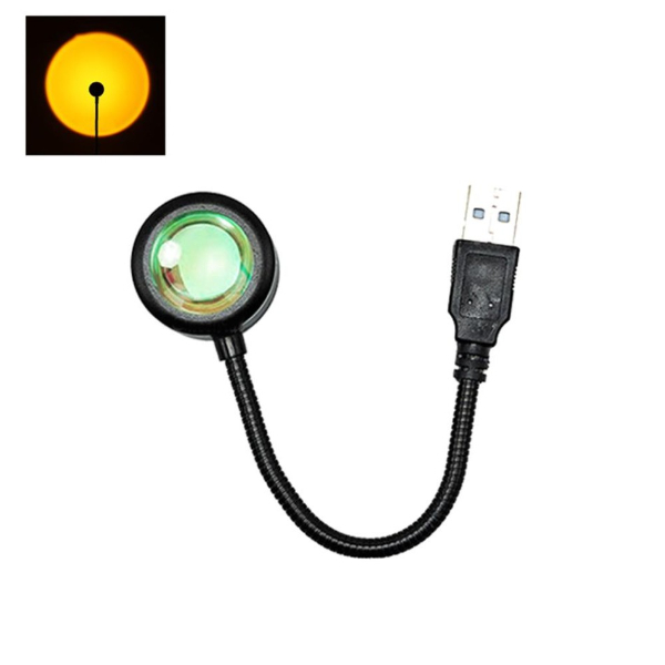 Taşınabilir USB Sunset Gün Batımı Ambiyans Işığı Lamba 3