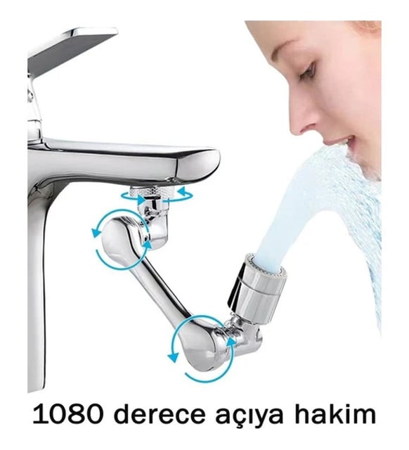 Oynar Başlıklı Musluk Uzatma Aparatı – Döner Musluk Ucu Perlatör 4