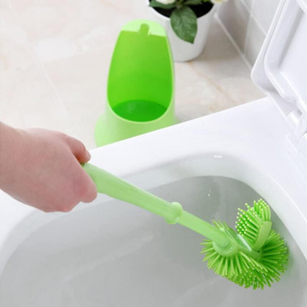 Ergonomik Silikon Tuvalet Fırçası 2