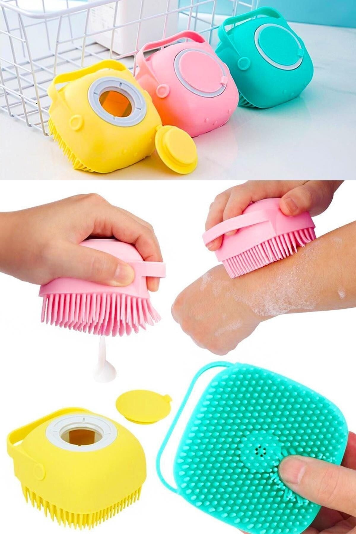 Duş Jeli Hazneli Banyo Masaj Kesesi 3