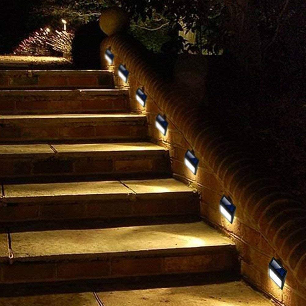 Sarı Gün Işıklı Solar Lamba - 20 LED - Dış Mekan Duvar Tipi 2
