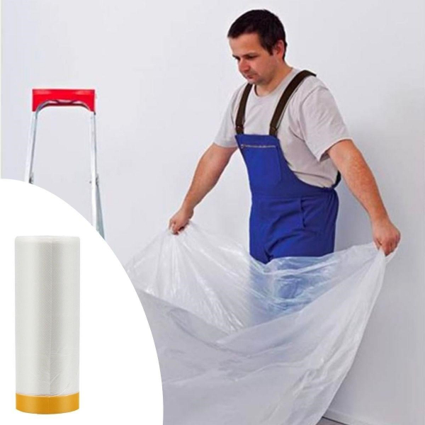 Boya Badana Eşya Koruma Yapışkanlı Örtü 280 cm x 15 mt 2