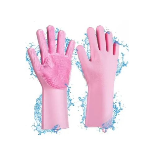 Sihirli Isıya Dayanıklı Silikon Çok Amaçlı Bulaşık Eldiven Fırçası Magic Gloves 2