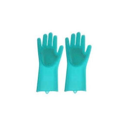 Sihirli Isıya Dayanıklı Silikon Çok Amaçlı Bulaşık Eldiven Fırçası Magic Gloves 5