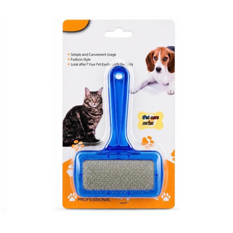 Kedi Köpek Tarağı - Evcil Hayvan Tüy Toplama Tarağı - Metal Uçlu 5