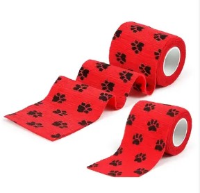 Pati Desenli Kendinden Yapışkanlı Pet Bandajı – Kedi Köpek Elastik Bandaj 2