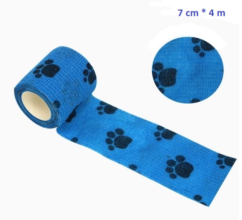 Pati Desenli Kendinden Yapışkanlı Pet Bandajı – Kedi Köpek Elastik Bandaj 3