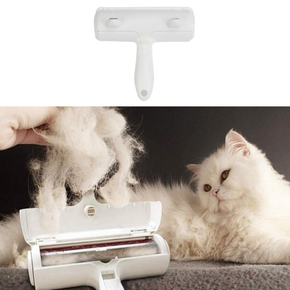 Hazneli Kedi Köpek Tüy Toplama Aleti 2