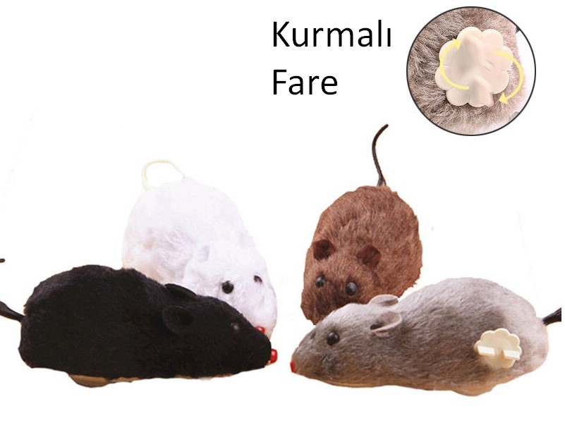 Kurmalı Fare Kedi Eğitim Oyuncağı 2