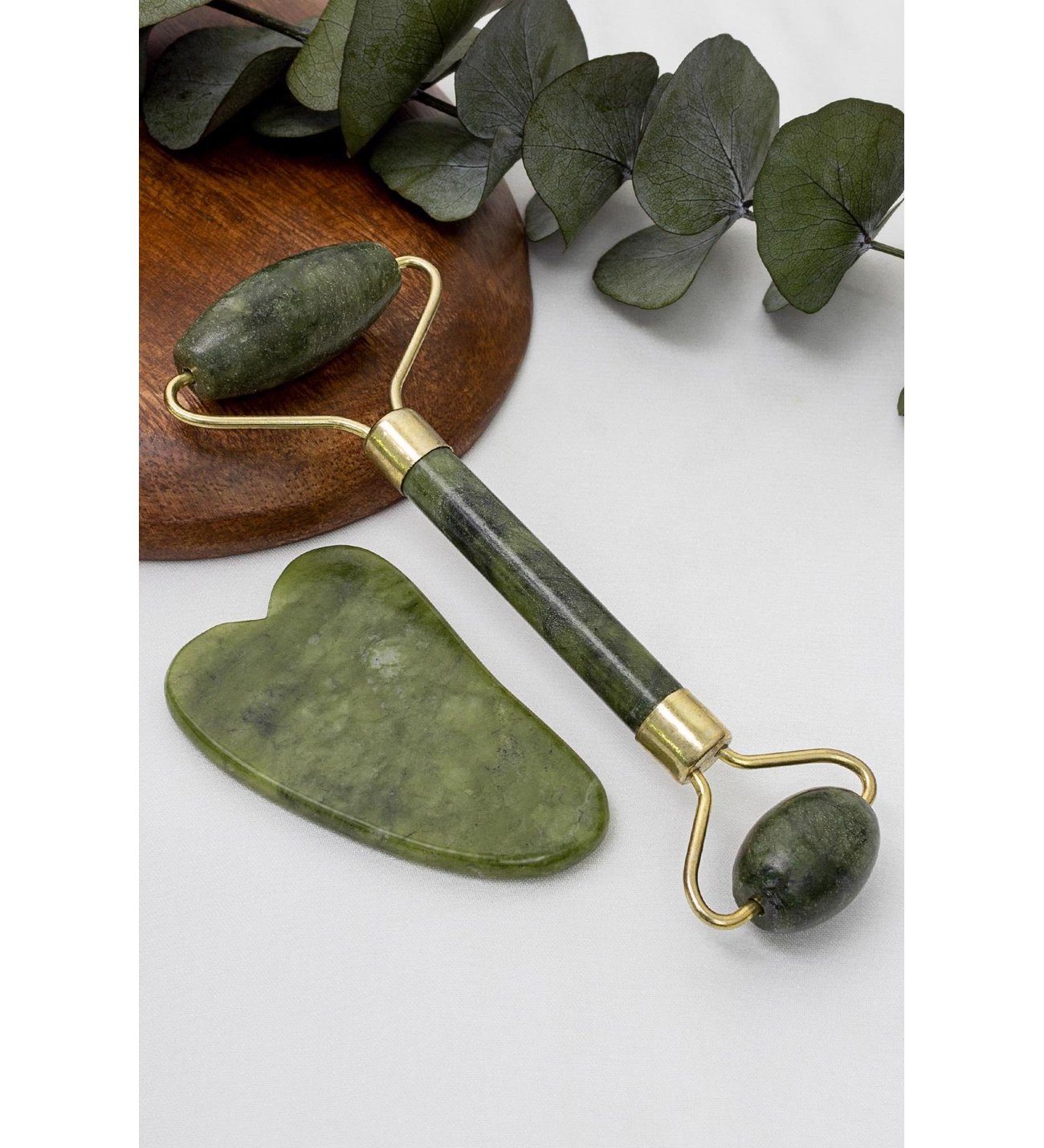 Jade Roller Gua Sha Taşı Seti 2