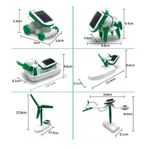Güneş Enerjili Robot Oluşturma Seti Solar Kit (6 in 1) 2