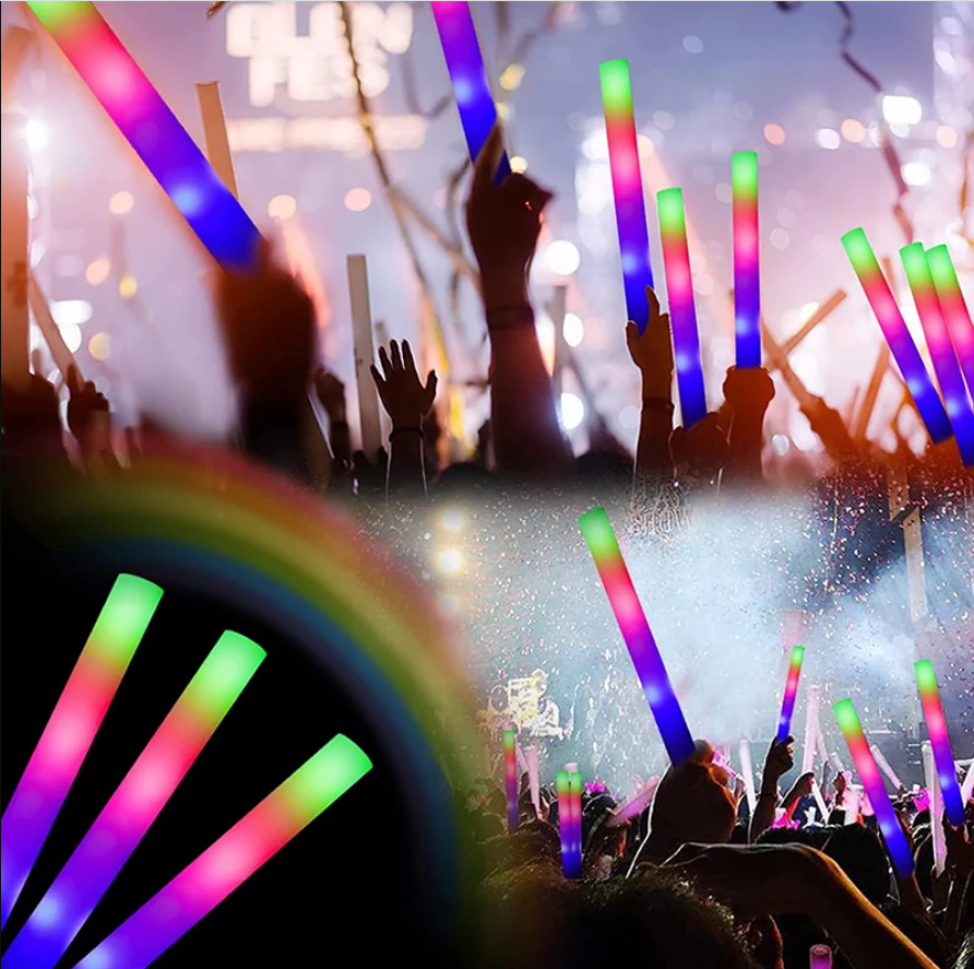 Led Işıklı Rengarenk Sünger Parti Çubuk 2