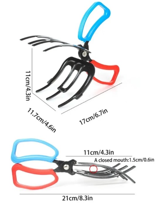3 Pençeli 11 cm Balık Sabitleyici Maşa 3