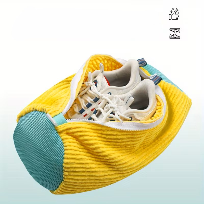 Ayakkabı Yıkama Torbası - Mikrofiber Astarlı - Fermuarlı - Geniş Kullanım Alanı 2