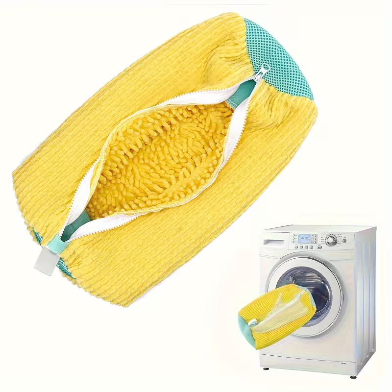 Ayakkabı Yıkama Torbası - Mikrofiber Astarlı - Fermuarlı - Geniş Kullanım Alanı 3
